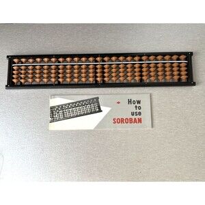 Japanese Abacus Tomoe Soroban 115 Beads 23 Rods X 5  NEW - Open Packet